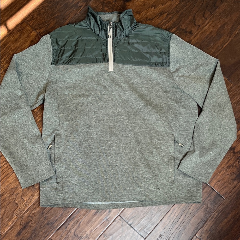 Dark green Eddie Bauer Quarter-Zip Pullover
